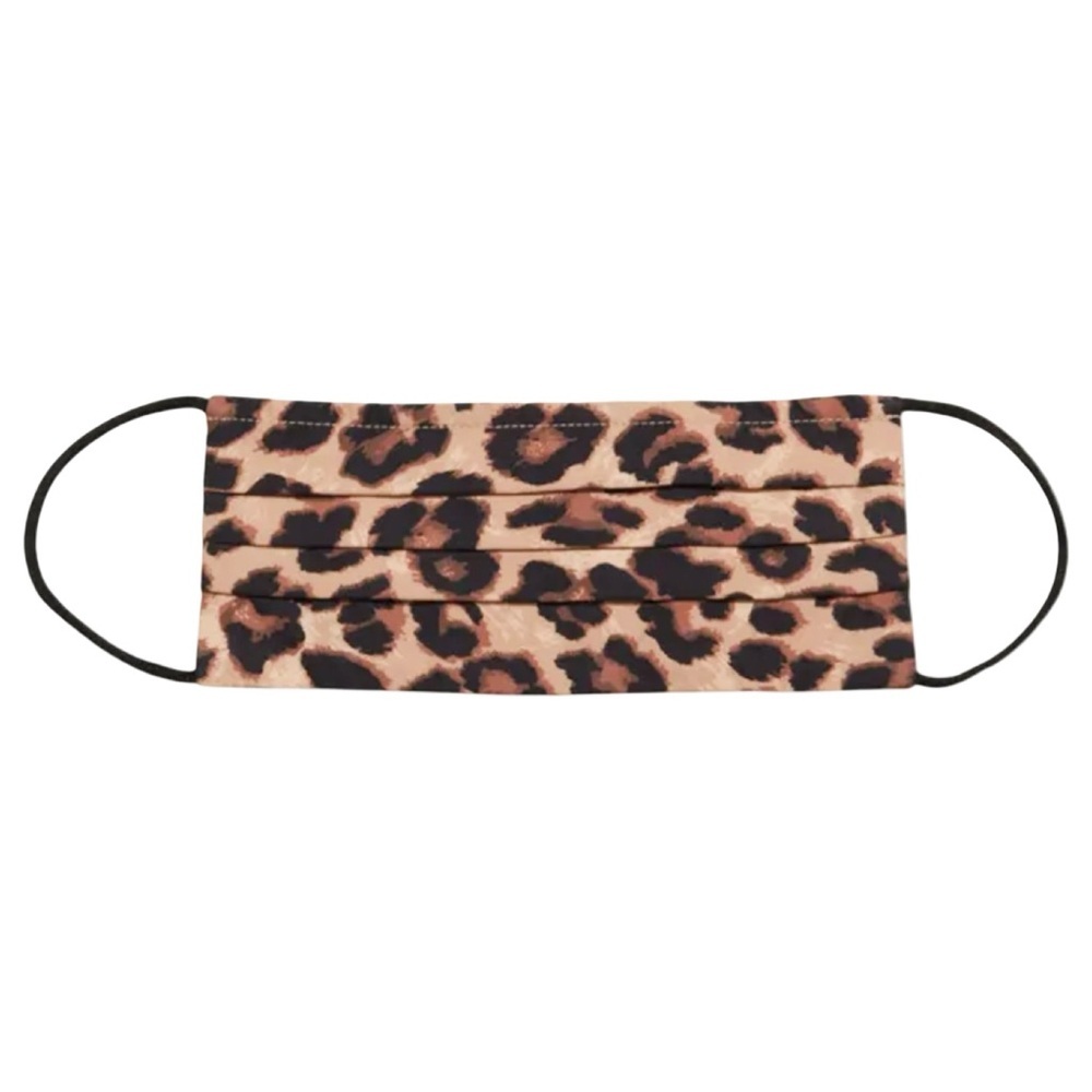Set of 2 NWT VERONICA BEARD Reusable Cotton Leopard Print Face Masks Coverings - Picture 2 of 10